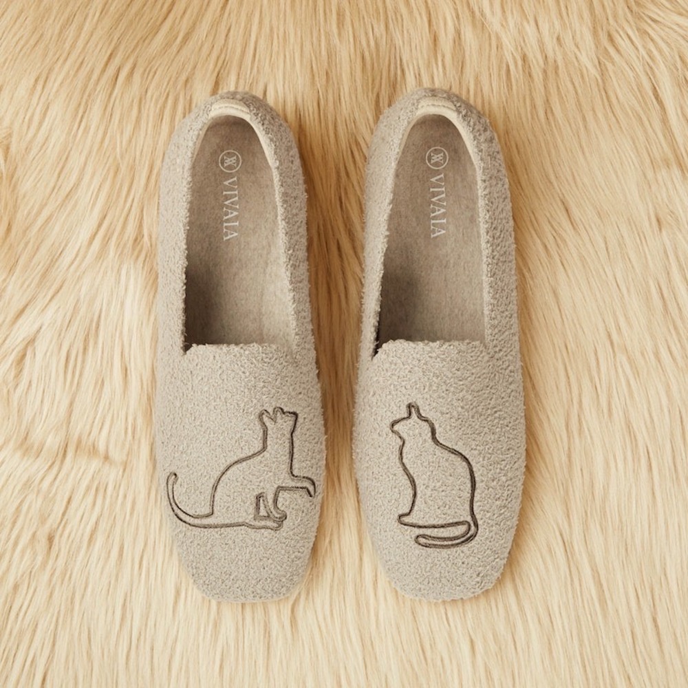 VIVAIA‎ Cat Loafers Cozy Slip On Comfort Beige Size 8.5 EUR 39.5